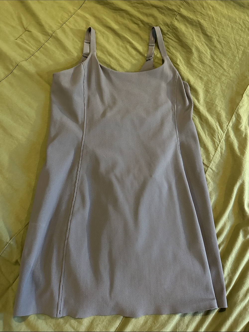 SPANX Get Moving Blue Grey active dress ribbed
